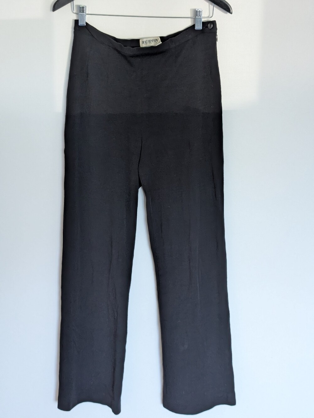 Holt Renfrew Pure New Wool Black Trousers Size 12